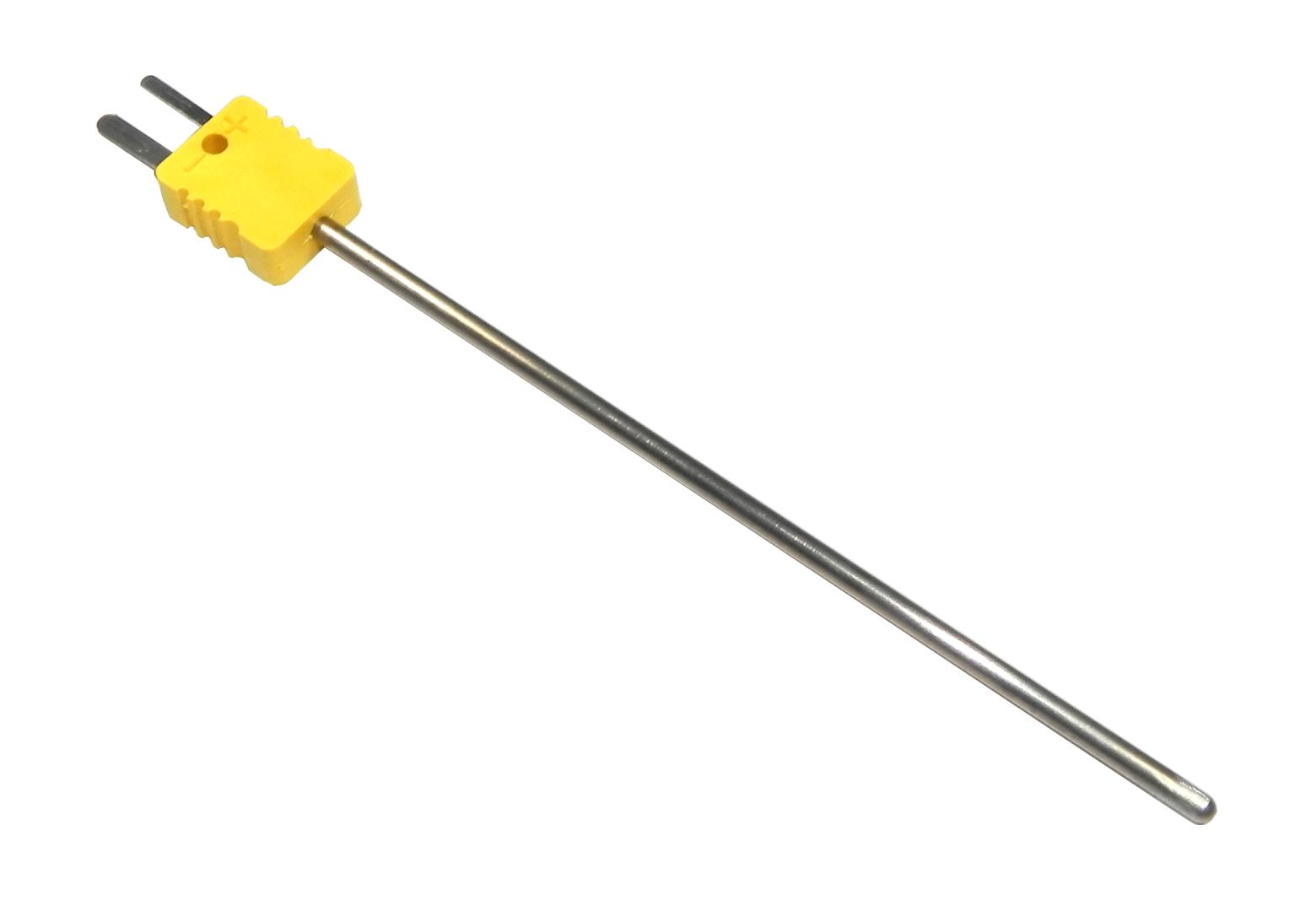QDC Quick Disconnect Thermocouple Probe with Attached Connector